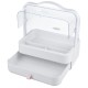Cosmetic Storage Box Transparent Dust Cover Desktop Makeup Organizer Household Portable Shelf