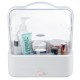 Cosmetic Storage Box Transparent Dust Cover Desktop Makeup Organizer Household Portable Shelf