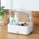 Cosmetic Storage Box Transparent Dust Cover Desktop Makeup Organizer Household Portable Shelf