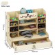 Creative Pen Container Receiving Box Small Grid Office Desktop Bookshelf Students Household Stationery Sundry Receiving Box Personality Simple Pen Container Receiving Box