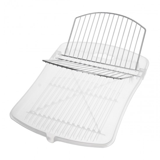 Dish Drain Rack Kitchen Bowls Cups Storage Shelves Foldable Tray Dish Organizer Kitchenware Holder