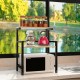 Double Layer Microwave Oven Shelf Rack Kitchen Storage Holders Bath Shelf Home Office Shelf Organizer Holder