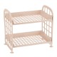 Double-layer Hollow Rack Multi-functional Plastic Shelf Desktop Organizer Bathroom Kitchen Storage Rack Holder Shelf