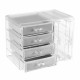 Dustproof Transparent Acrylic Earrings Jewelry Storage Box Display Stand Rack Tray