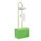 Floor Toilet Paper Roll Holder Standing Phone Tablet Holder with Storage Rack