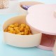 Flower Rotating Candy Box 1/2 Layers Dried Fruit Plate Wedding Snack Serving Tray Desktop Organizer