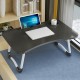 Folding Laptop Table with Slot Hole Notebook Table College Student Dormitory for Bedside Sofa Study Desk