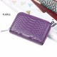 High Quality Genuine Leather Crocodile Pattern Zipper Around Card Holder Wallets Coin Purse