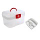 Home Office Emergency Toolbox Storage Box Pill Storage Home Health Storage Organizer Large Size 27*18*16.5cm