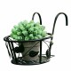 Iron balcony Railings Flower Wall Hanging Multi-layer Fence Hanging Modern Simple Flower Pot