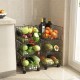 Kitchen Crevice Shelf Floor Multi-Layer Vegetable Shelf Household Storage Rack Vegetable Basket Removable Storage Basket for Home Office