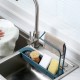 Kitchen Sink Drainer Sink Drain Rack Basket Retractable Drying Rack Shelf Dishwashing Basin Hanging Dishcloth Storage Rack