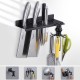 Kitchen Wall-mounted Storage Rack Stainless Steel 360 ° Rotating Hook Hanging Racks for Cutter Chopsticks Pot Lid