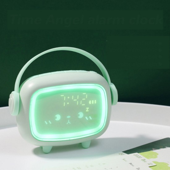 LED Smart Kids Alarm Clock Cute Night Light Alarm Clock Timing Countdown Alarm Clock For Home Decor Gift For Children