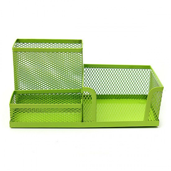 Metal Mesh Cosmetic Makeup Brush Pen Office Desktop Storage Box