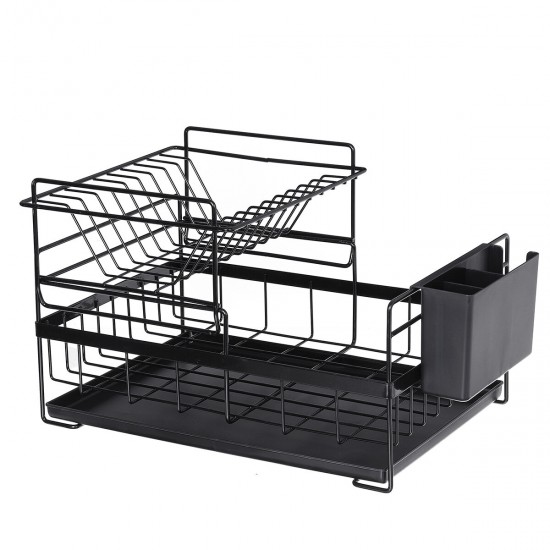 Metal Multi Layer Dish Rack Drainer Drying Dish Tray Holder Kitchen Organizer Home Kitchener Storage Supplies
