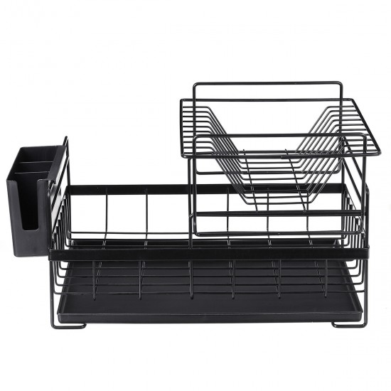 Metal Multi Layer Dish Rack Drainer Drying Dish Tray Holder Kitchen Organizer Home Kitchener Storage Supplies