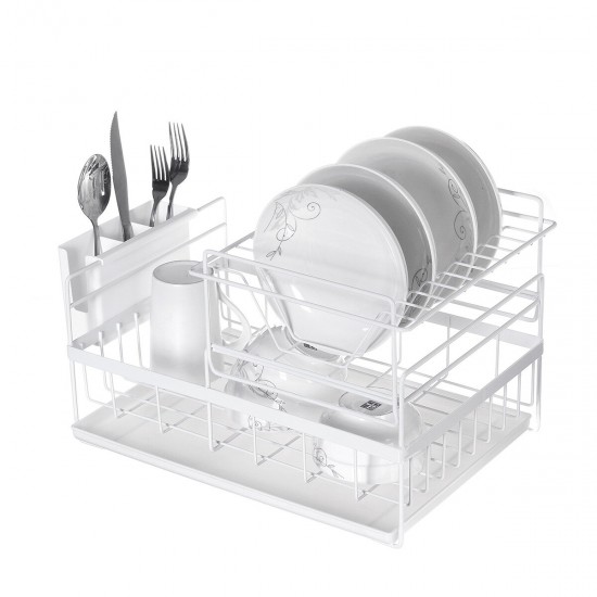 Metal Multi Layer Dish Rack Drainer Drying Dish Tray Holder Kitchen Organizer Home Kitchener Storage Supplies