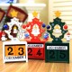 Mini Wooden Calendar Decoration Date Merry Christmas Ornament Home Decoration Craft Creative Gifts for Kids