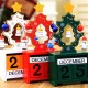 Mini Wooden Calendar Decoration Date Merry Christmas Ornament Home Decoration Craft Creative Gifts for Kids