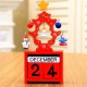 Mini Wooden Calendar Decoration Date Merry Christmas Ornament Home Decoration Craft Creative Gifts for Kids