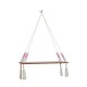 Nordic Wood Wall Mounted Shelf Beads Board Tassels Hanging Storage Shelf Floating Rack Book Holder Bookshelf Home Office Decor