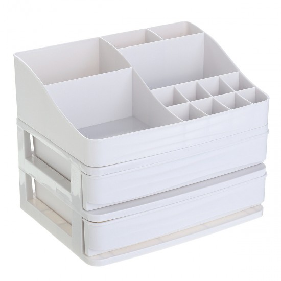 Plastic Cosmetic Box Drawer Makeup Organizer Makeup Desktop Storage Box Container Nail Casket Holder Jewelry Organizer Desktop Organizer