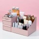 Plastic Desktop Organizer Makeup Cosmetic Storage Box Case Stationery Pen Holder Home Decorations