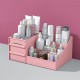 Plastic Desktop Organizer Makeup Cosmetic Storage Box Case Stationery Pen Holder Home Decorations