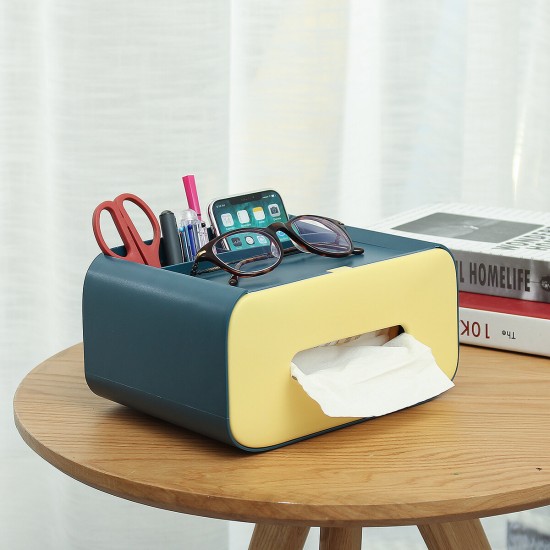 Plastic Tissue Storage Box Paper Tablecloth Case Organizer Home Table Decor Household Multi Function Storage Supplies