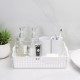 2 Pcs/pack Desktop Storage Basket Kitchen Plastic Hollow Basket Storage Box Bathroom Cosmetic Storage Organizer Holder