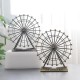 Retro Metal The London Eye Ferris Wheel Ornament England Building Home Office Creative Desktop Decorations Model Souvenirs Gifts