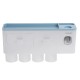 Toothbrush Holder Automatic Toothpaste Dispenser With Cup Wall Mount Toiletries Storage Rack Bathroom Accessories Set