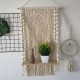 Wall Hanging Rack Macrame Knitted Rope Woven Tassel Wall Hanging Handmade Tapestry Display Stand Home Office Decor