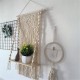 Wall Hanging Rack Macrame Knitted Rope Woven Tassel Wall Hanging Handmade Tapestry Display Stand Home Office Decor