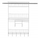 Wall Shelf Hanging Storage Rack Storage Organizer Shelf Carbon Steel Storage Shelves Rack for Kitchen Bathroom