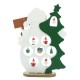 Wooden Christmas Snowman Ornament Christmas Decoration Pendant Desktop Decoration Gift for Children Home Office
