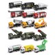 1:64 3Pcs Multi-style Alloy Diecast Pull Back Moveable Car Model Toy for Kids Beach Garden Backyard Play Gift