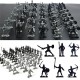 60PCS Sliver Black Mixing Static Model Toys For Kids Children Gift