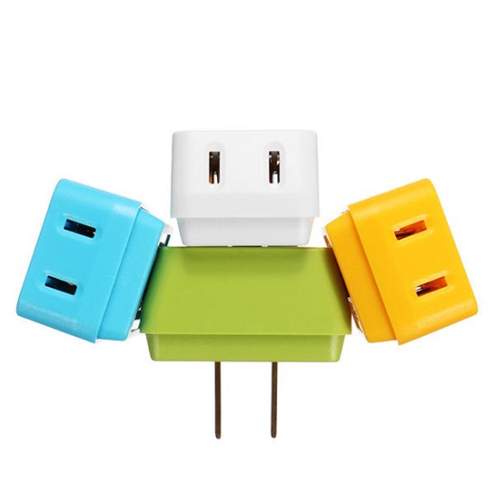 Colorful 1 to 3 US to US Trapezoid Plug Adapter Switch