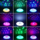 AC86-265V E27 RGBW bluetooth Music UFO LED Garage Light Bulb 24Keys Remote Control