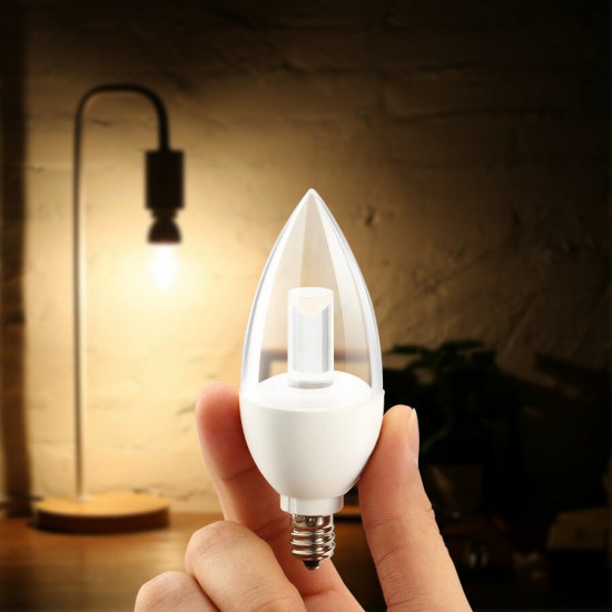 AL-B04 E12 4.5W Dimmable LED Candle Bulb Warm White / Pure White