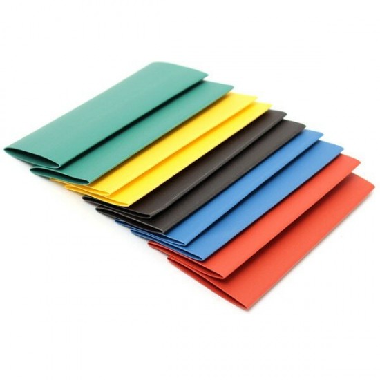 410pcs 2:1 Polyolefin Halogen-Free Heat Shrink Tube Sleeving 5 Color 10 Size