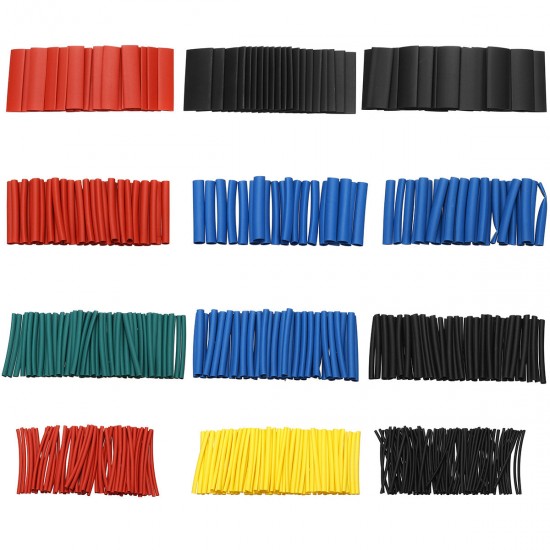 560Pcs 11 Sizes Heat Shrink Tubing Tube Wire Cable Insulation Sleeving Kit