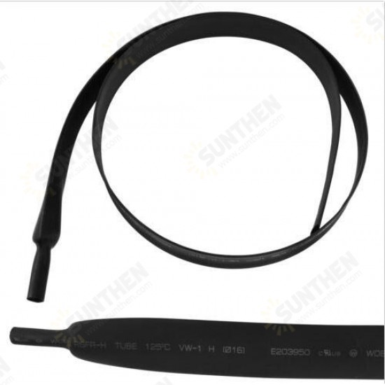 6mm 200mm/500mm/2m/3m/5m Black Heat Shrink Tube Electrical Sleeving Car Cable Wire Heatshrink Tubing Wrap