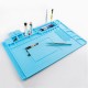 45x30cm Magnetic Heat Insulation Silicone Pad Desk Mat Maintenance Platform with Magnetic Section