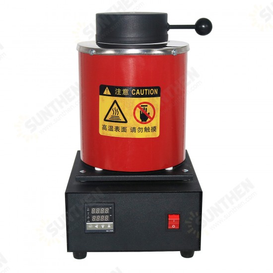 AC110V / 220V 3KG Capacity Gold Electric Melting Furnace with 1PCS Graphite Crucible & Plier