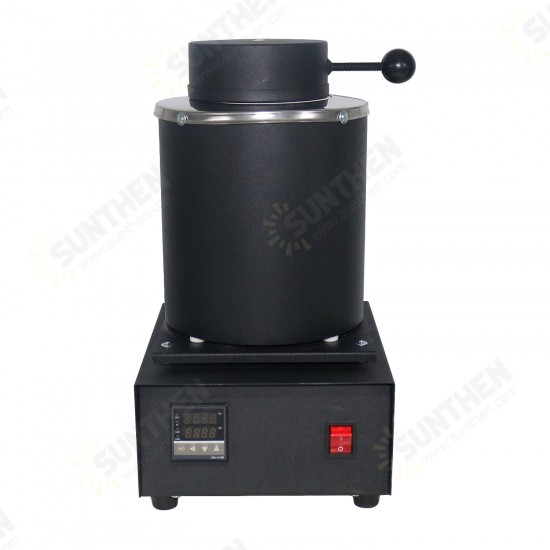 AC110V / 220V 3KG Capacity Gold Electric Melting Furnace with 1PCS Graphite Crucible & Plier