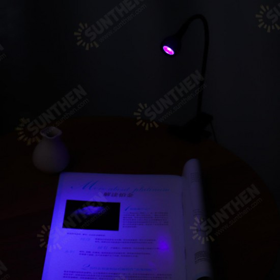 Multifunctional LED Light USB Ultraviolet UV Glue Curing Lamp LED Blacklight Light with Clamp