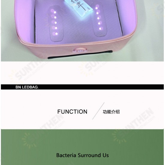 13 LED Lights UV Disinfection Pack Portable LED Ultraviolet Light Anion Sterilizer Box